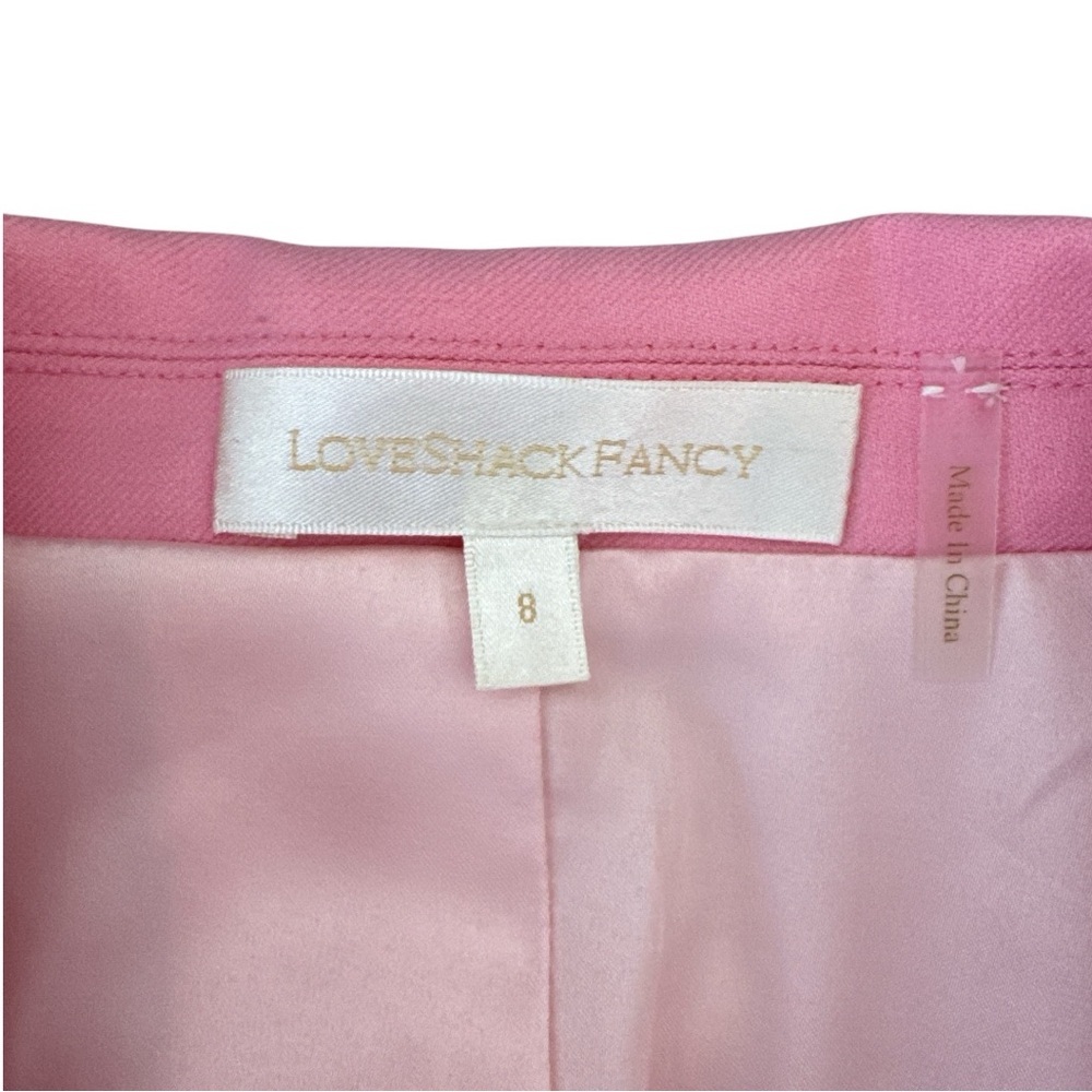 Love Shack Fancy Loxley Wool-Blend Blazer Size 8 - Picture 3 of 5